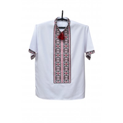 Embroidered shirt "Stars Maroon"